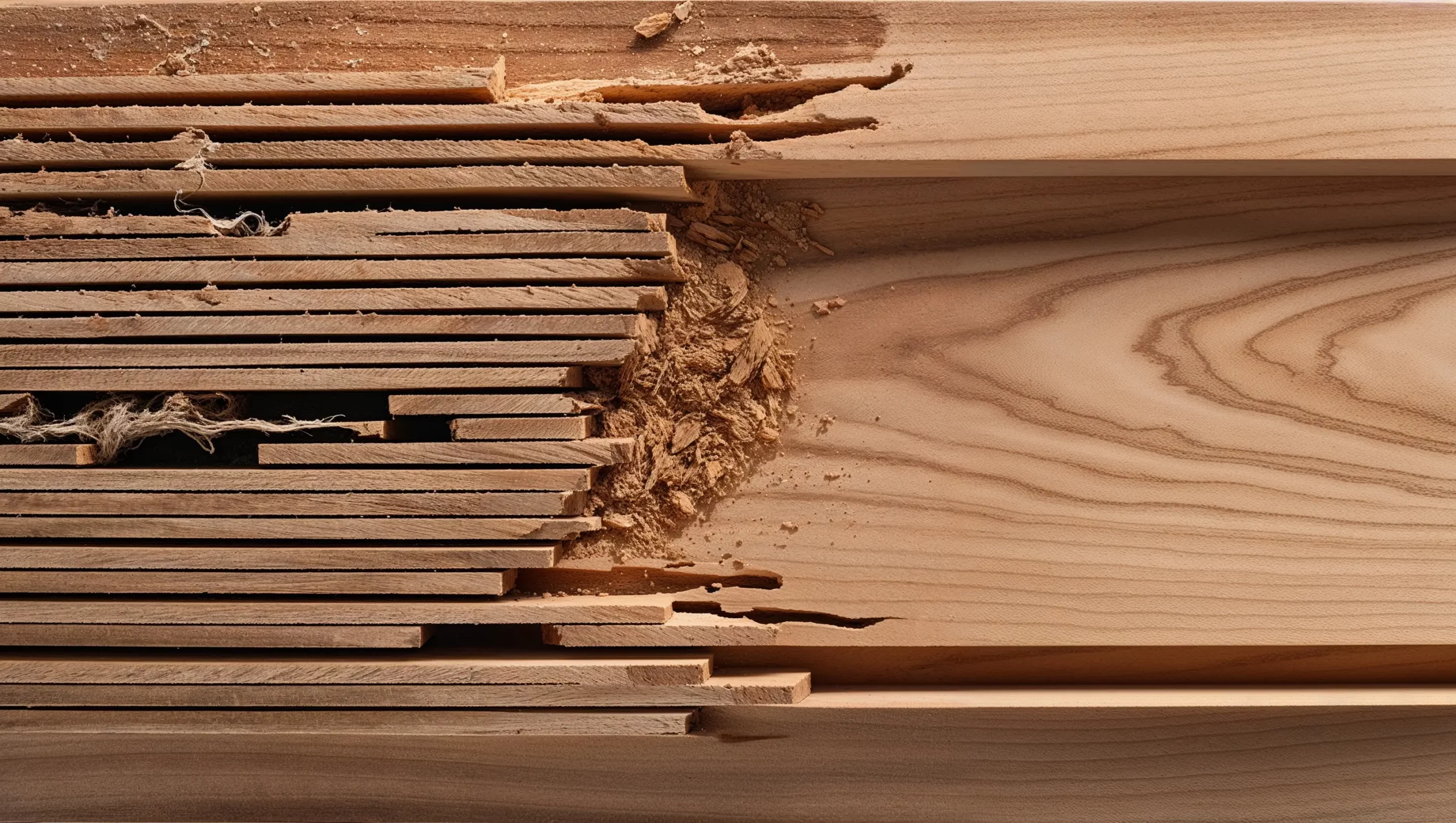 Trattamento e risanamento di legno attaccato da insetti